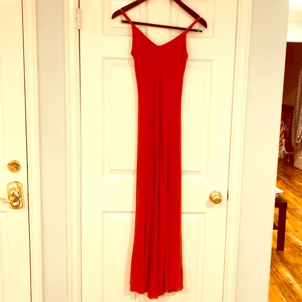 Soft + sexy cotton sundress in light tangerine